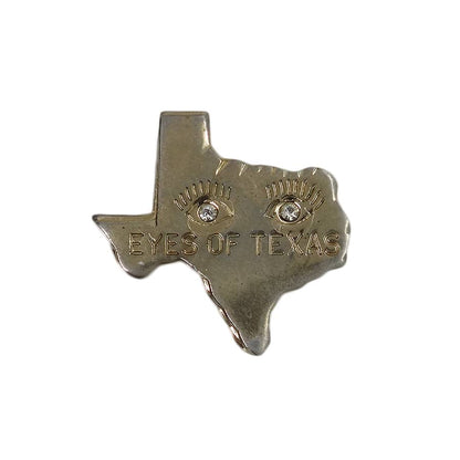 EYES OF TEXAS ピンズ テキサス州 地図型 留め具付き