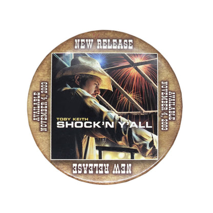 Toby Keith トビー・キース 缶バッジ Shock'n Y'All プロモーション