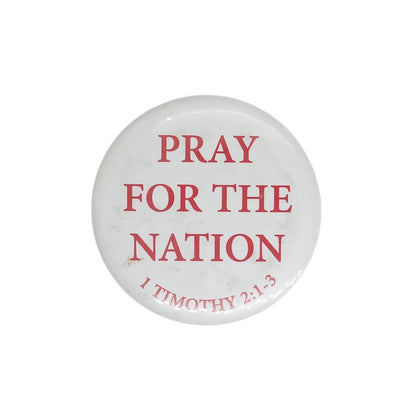 PRAY FOR THE NATION 缶バッジ 1 TIMOTHY 2:1-3