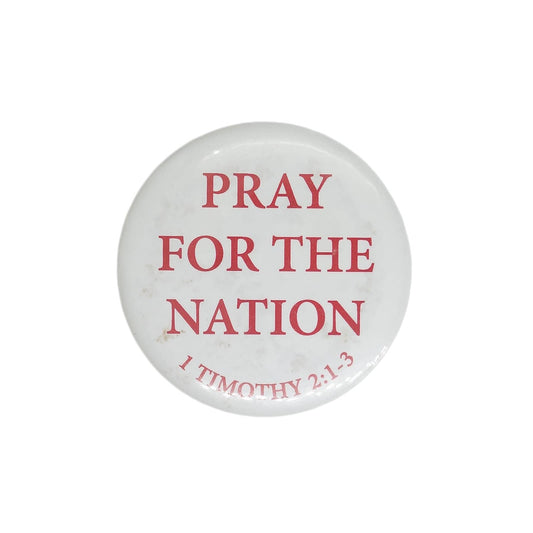 PRAY FOR THE NATION 缶バッジ 1 TIMOTHY 2:1-3