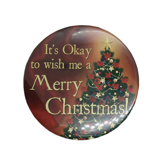 It's Okay to wish me a Merry Christmas  缶バッジ クリスマス