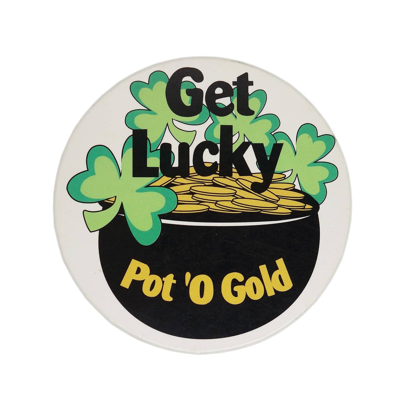 Get Lucky 缶バッジ バッチ Pot 'O Gold