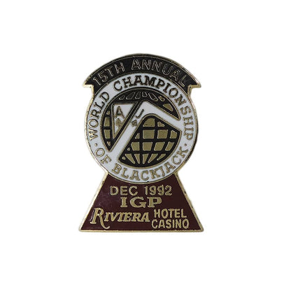 World Championship of Blackjack ピンズ RIVIERA 留め具付き