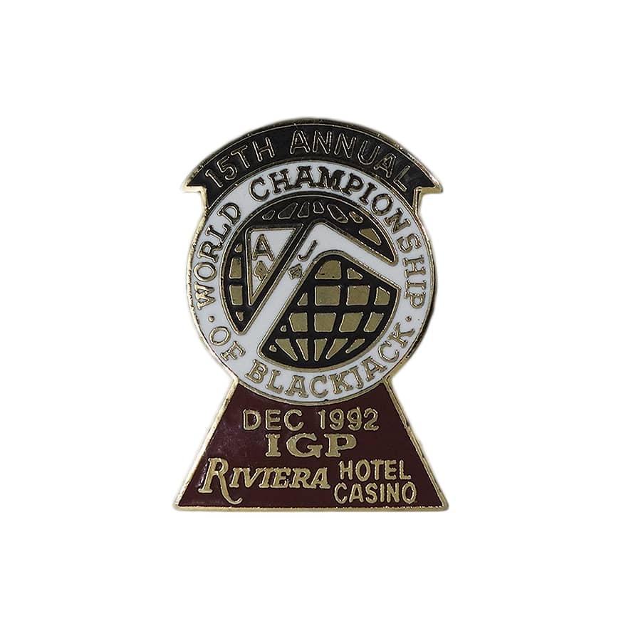 World Championship of Blackjack ピンズ RIVIERA 留め具付き