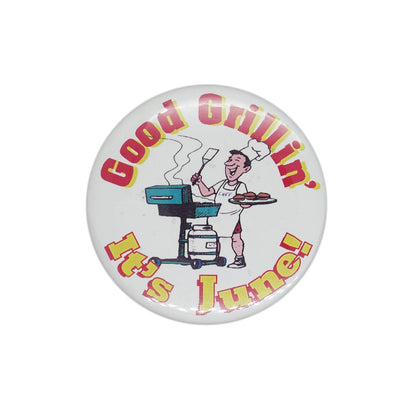 Good Grillin' It's June! 缶バッジ バッチ シェフ グリル