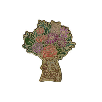 花束 ピンズ Farmgirl Flowers 留め具付き