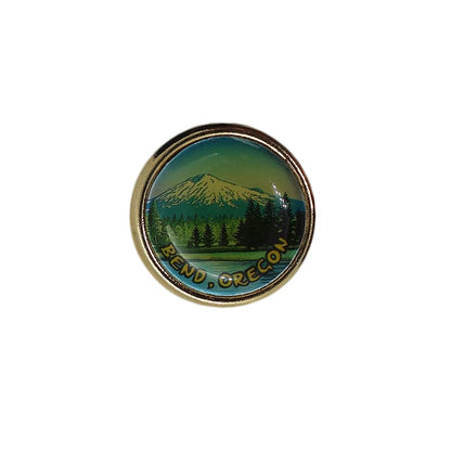 BEND, OREGON ピンズ オレゴン州ベンド 留め具付き 山と湖