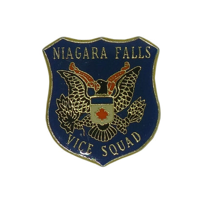 ピンズ niagara falls vice squad 紋章 カナダ 留め具付き