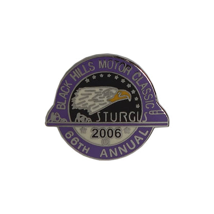 STURGIS バイカー ピンズ BLACK HILLS MOTOR CLASSIC 留め具付き