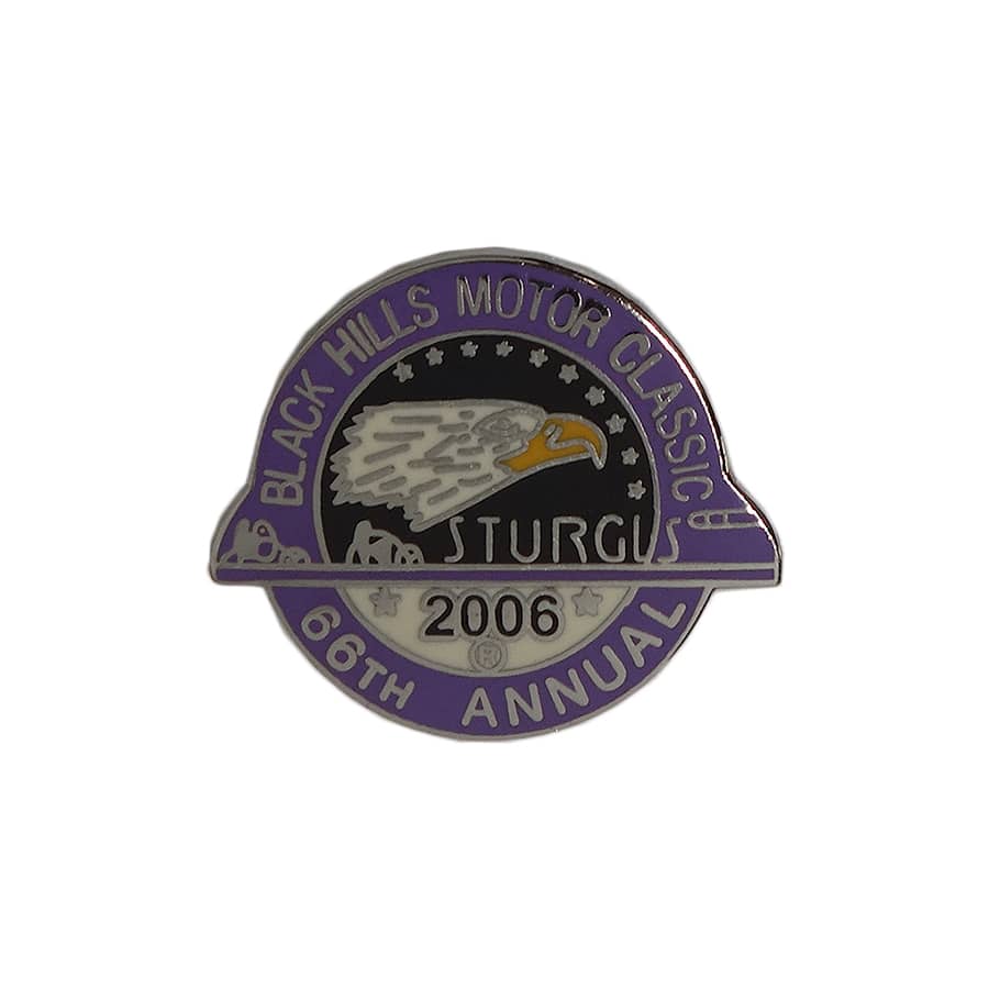STURGIS バイカー ピンズ BLACK HILLS MOTOR CLASSIC 留め具付き