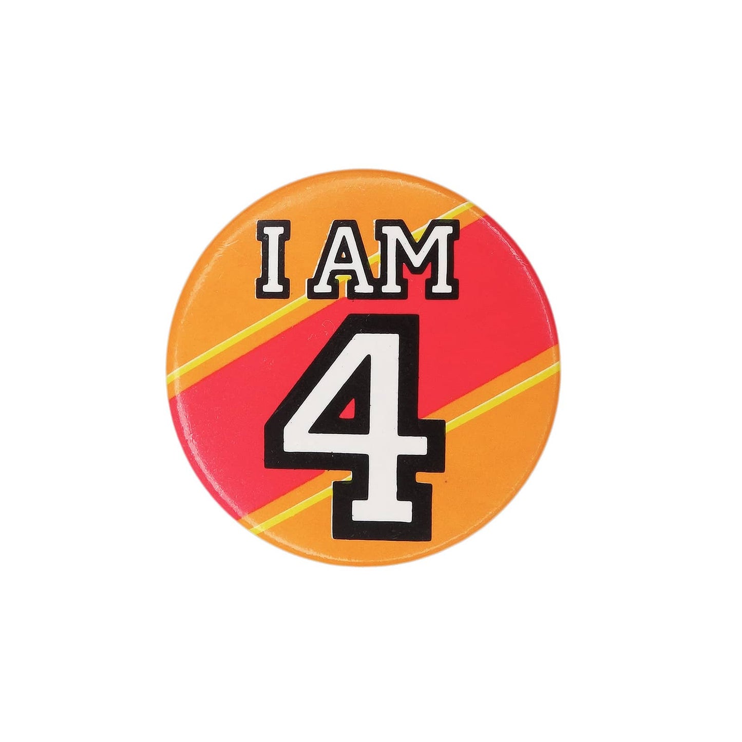I AM 4 缶バッジ バッチ 4歳 誕生日