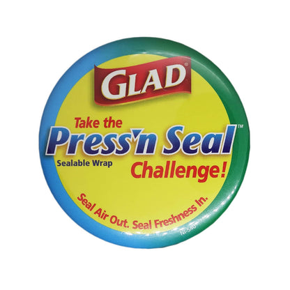 GLAD Press'n Seal ラップ 缶バッジ バッチ