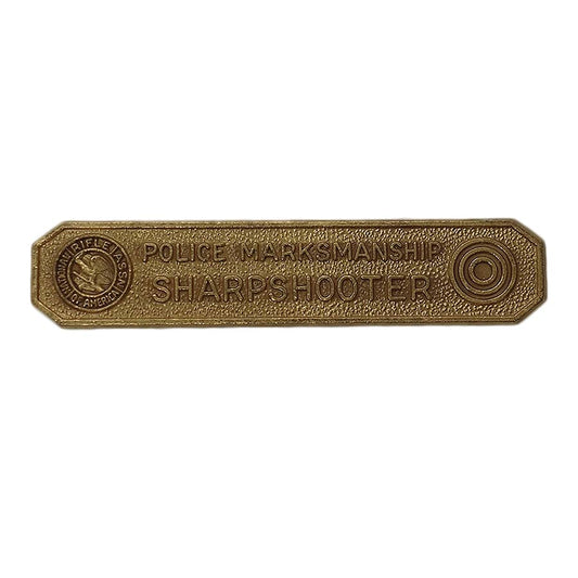 SHARPSHOOTER ピンズ POLICE MARKSMANSHIP 留め具付き 警察射撃