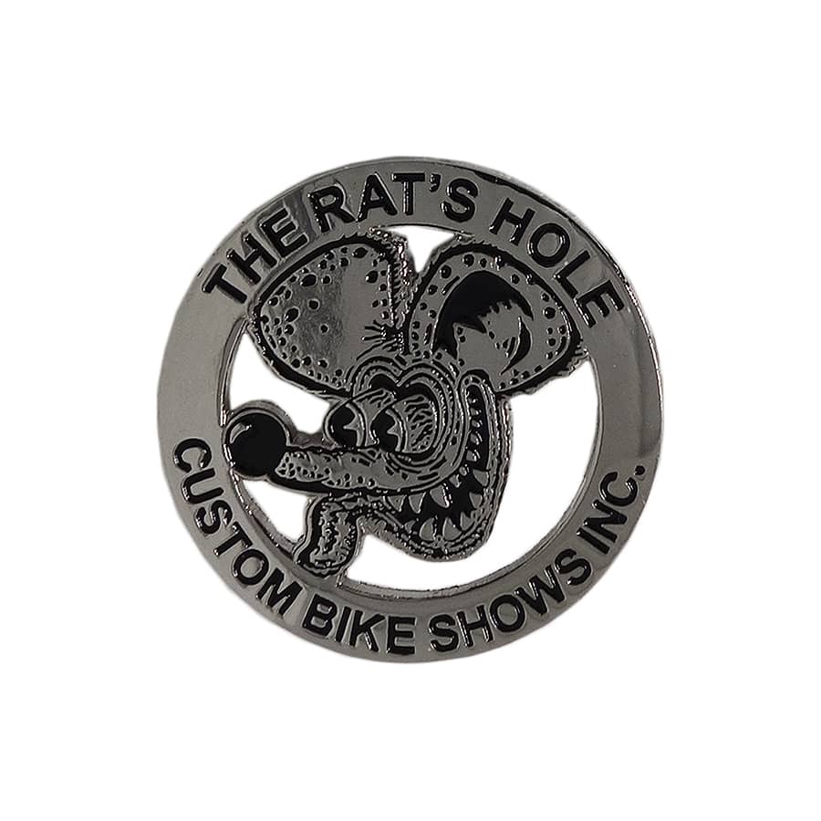 THE RAT'S HOLE CUSTOM BIKE SHOWS バイカー ピンズ 留め具付き