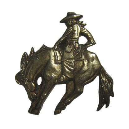 カウボーイ ビンテージ ピンズ ピンバッチ 留め具付き