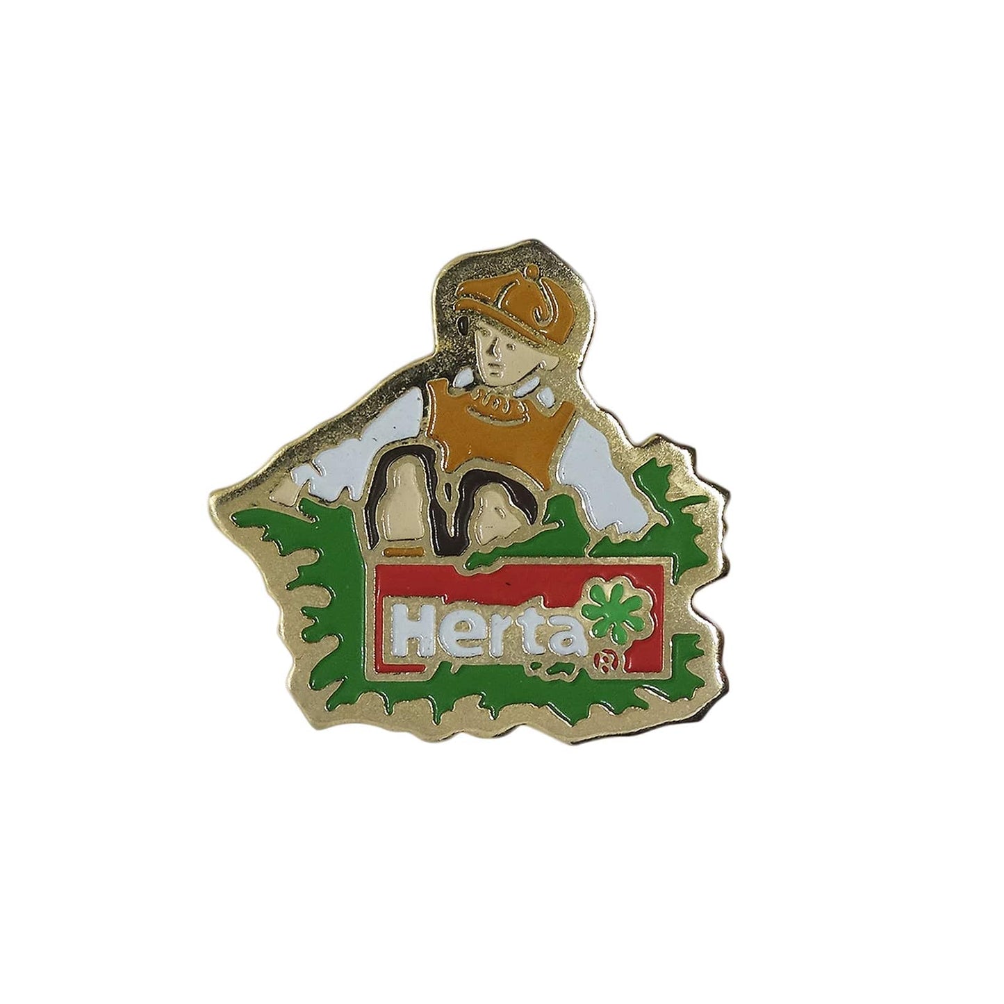 Herta 少年 ピンズ 食品メーカー 留め具付き