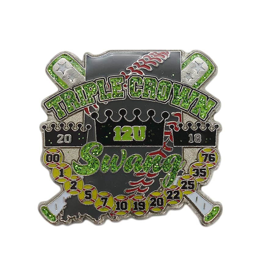 TRIPLE CROWN Swang ソフトボール ピンズ 留め具付き