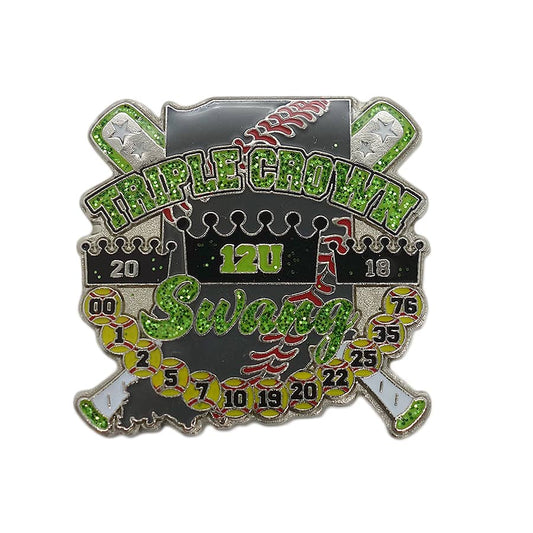 TRIPLE CROWN Swang ソフトボール ピンズ 留め具付き