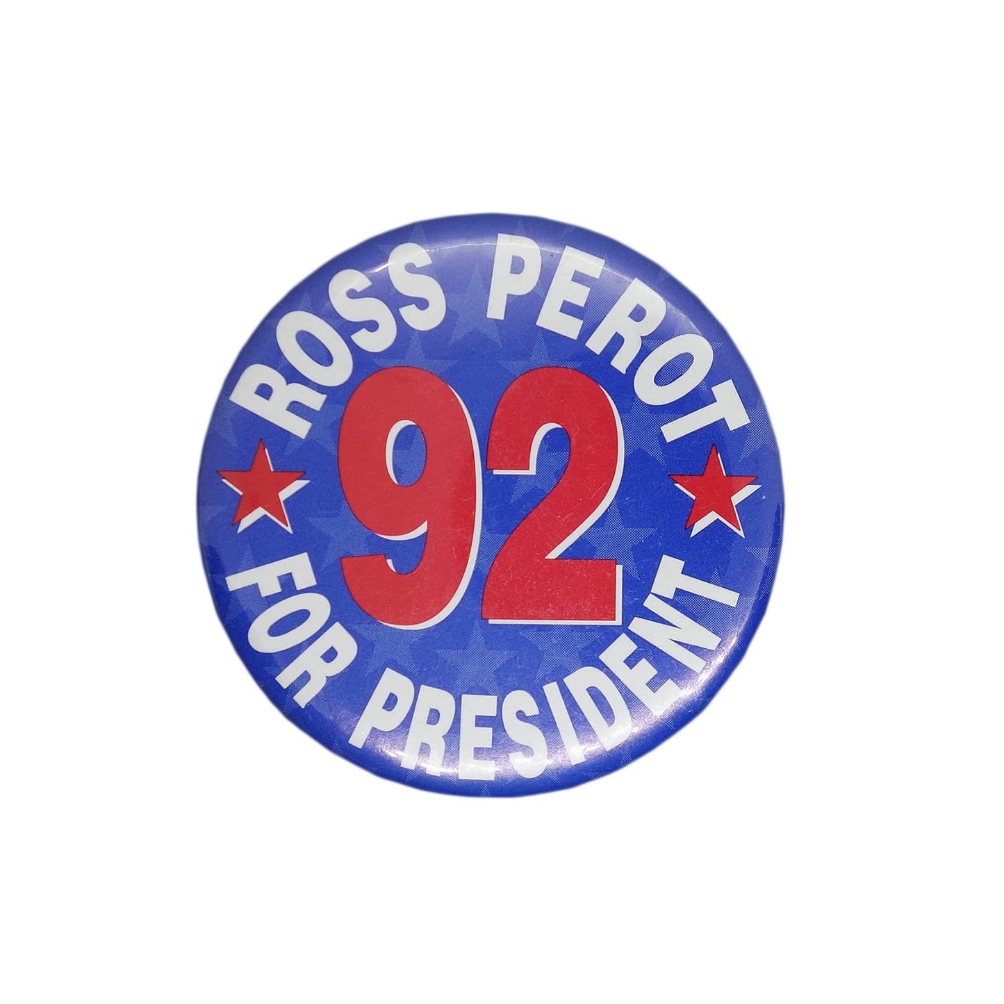 ロス・ペロー ROSS PEROT FOR PRESIDENT 1992 缶バッジ バッチ
