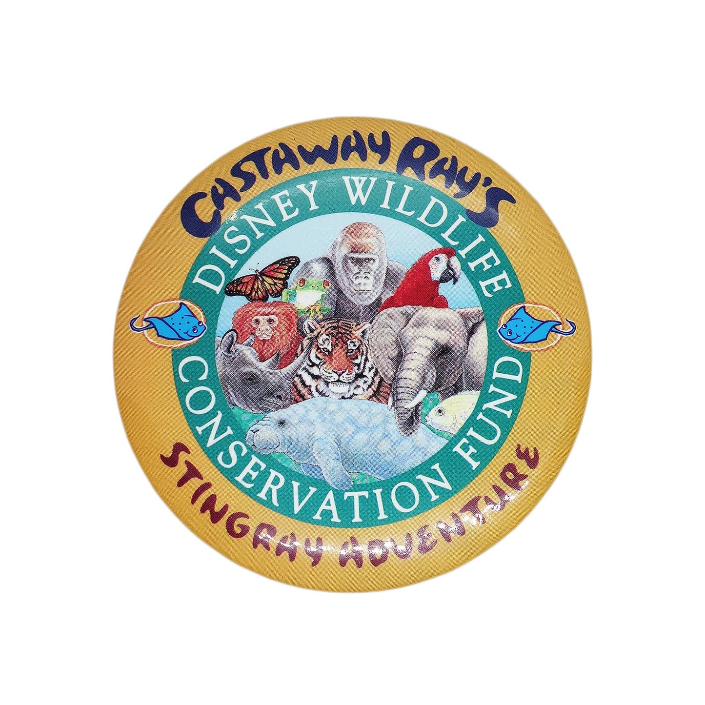 Disney Wildlife Conservation Fund 缶バッジ ディズニー