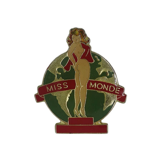 MISS MONDE 女性 ピンズ ミス・ワールド 留め具付き