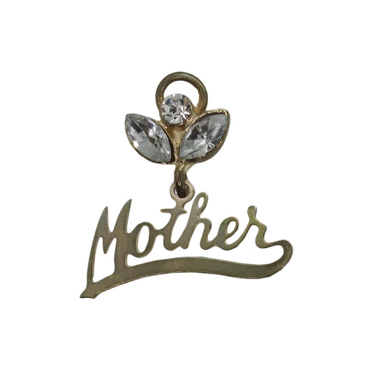 Mother ラインストーン 天使 ピンズ エンジェル 留め具付き