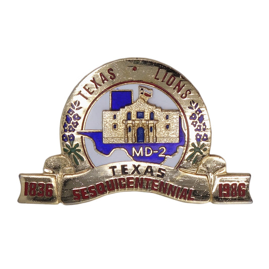 TEXAS LIONS CLUB ライオンズクラブ ピンズ テキサス州独立150周年