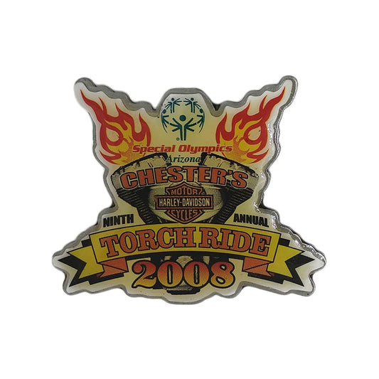 HD Special Olympics CHESTERS TORCH RIDE ピンズ 留め具付き