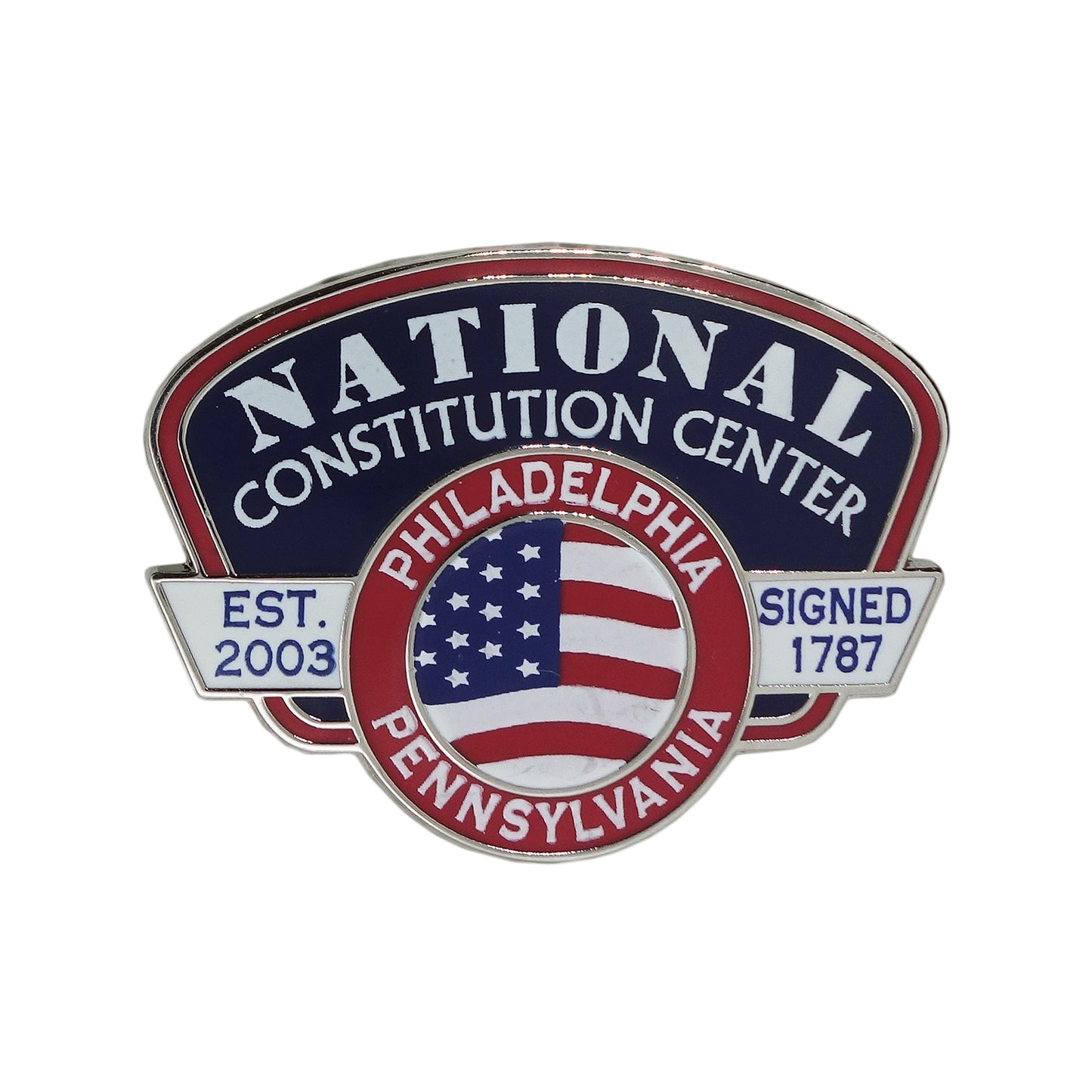 NATIONAL CONSTITUTION CENTER ピンズ 国立憲法センター 留め具付き
