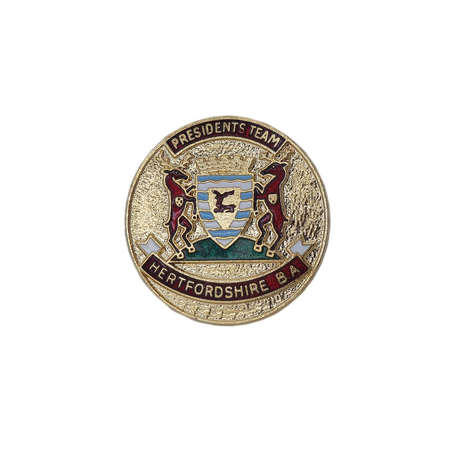 PRESIDENTS TEAM HERTFORDSHIRE BA ピンバッジ 英国ローンボウルズ協会