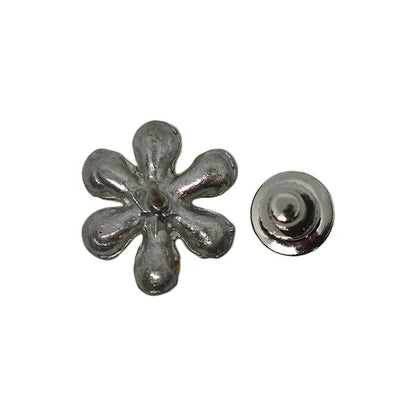 ラインストーン 花 ピンズ 留め具付き