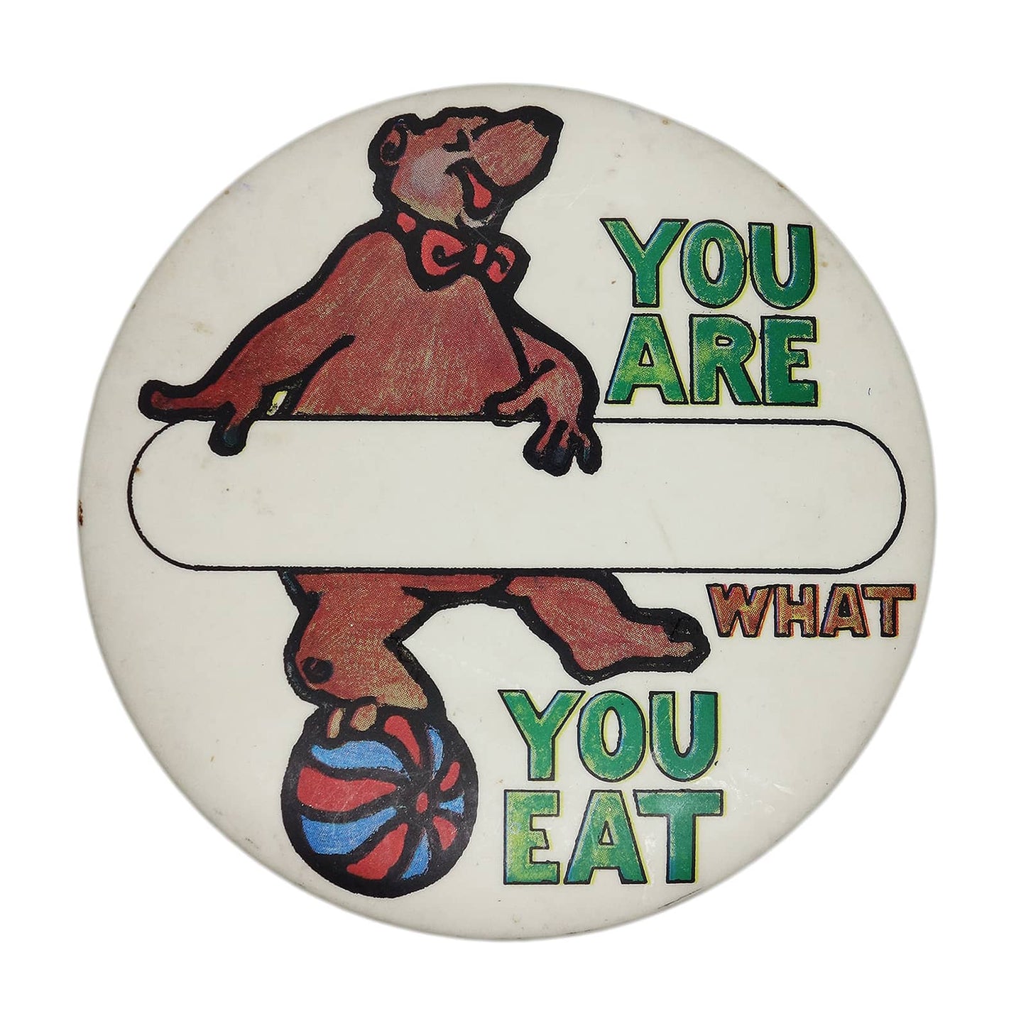 You Are What You Eat 缶バッジ バッチ くま