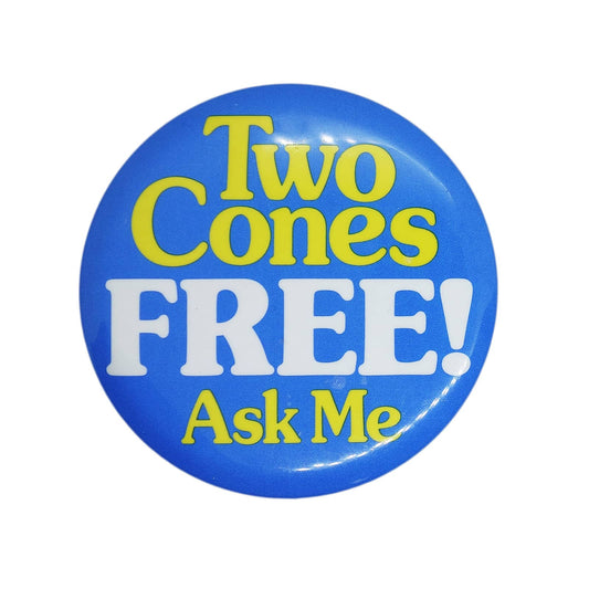 Tow Cones FREE! Ask Me 缶バッジ バッチ