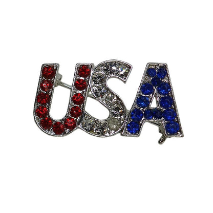 USA ラインストーン ブローチ