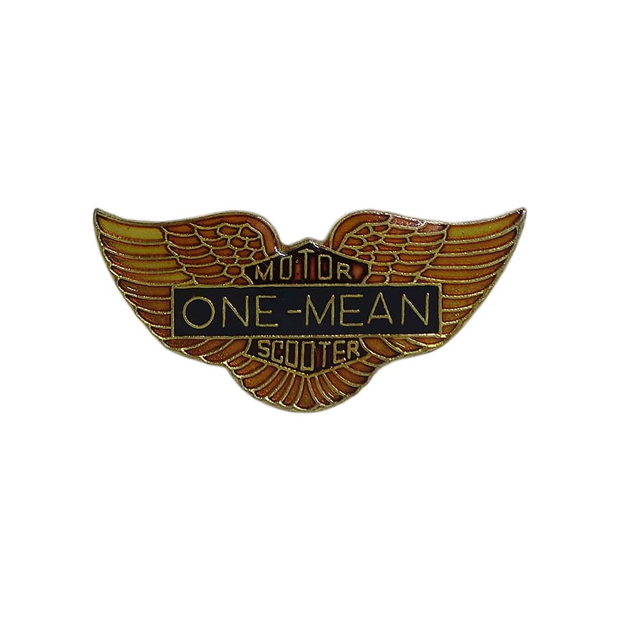 MOTOR SCOOTER バイカー ピンズ ONE-MEAN 留め具付き