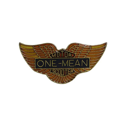 MOTOR SCOOTER バイカー ピンズ ONE-MEAN 留め具付き