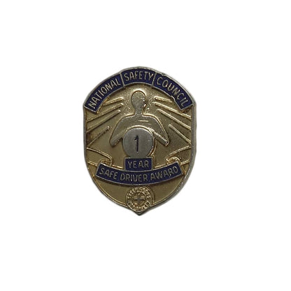 NATIONAL SAFETY COUNCIL アワード ピンズ 1 YEAR 留め具付き