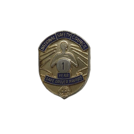 NATIONAL SAFETY COUNCIL アワード ピンズ 1 YEAR 留め具付き
