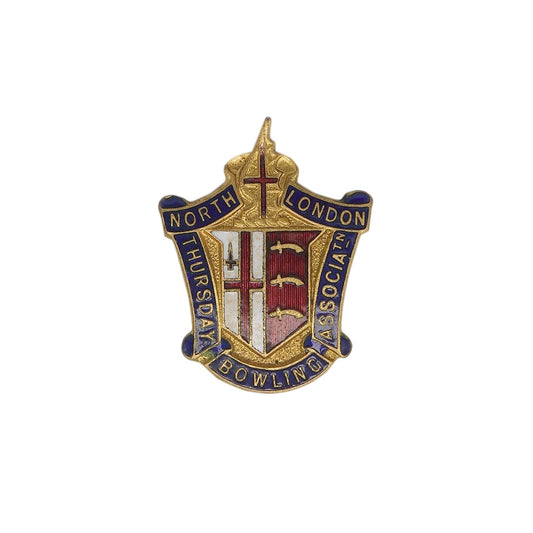 NORTH LONDON THURSDAY BOWLING ASSN. ピンバッジ ローンボウルズ
