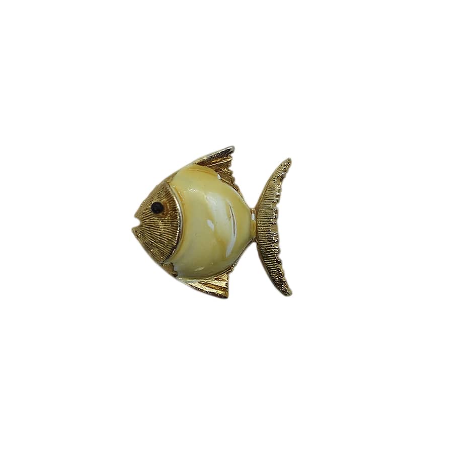 魚 ピンズ 留め具付き レトロ ピンバッジ