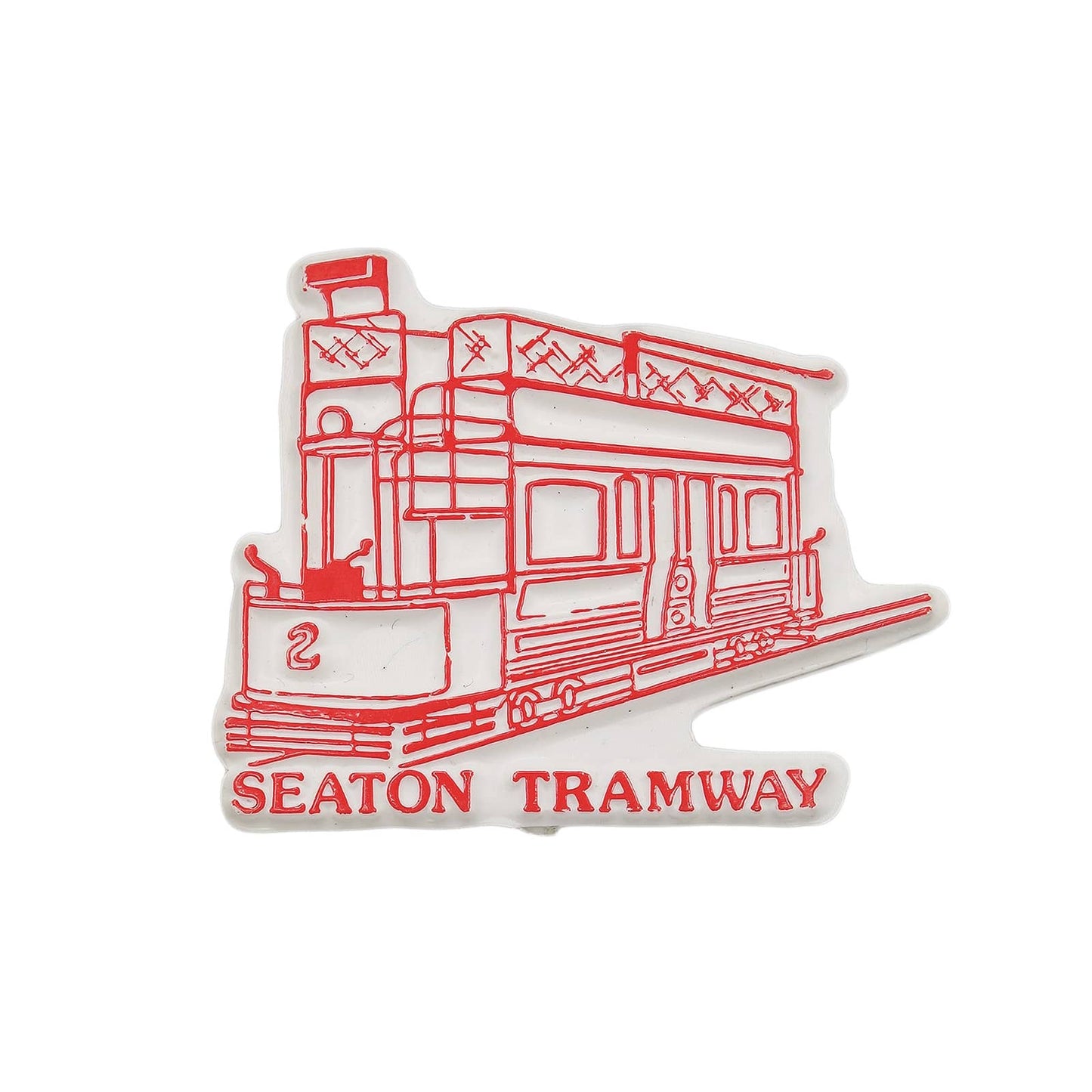SEATON TRAMWAY シートン電気軌道 プラスチック バッジ バッチ
