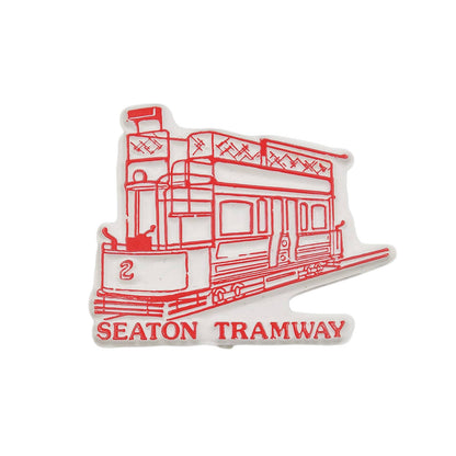 SEATON TRAMWAY シートン電気軌道 プラスチック バッジ バッチ