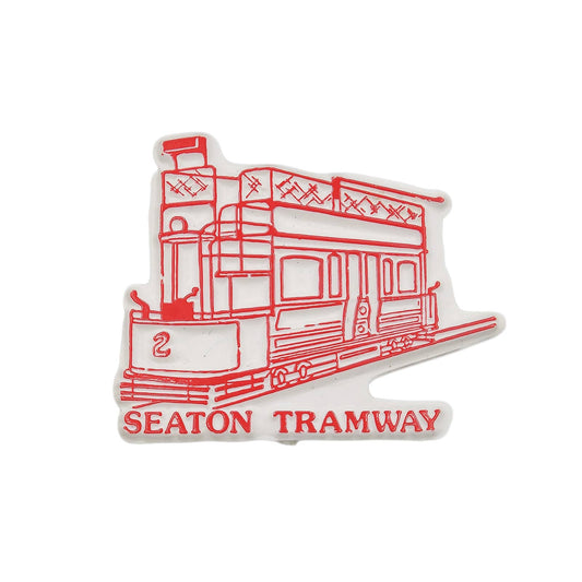 SEATON TRAMWAY シートン電気軌道 プラスチック バッジ バッチ