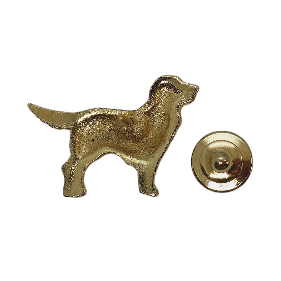 犬 ピンズ 金色 留め具付き