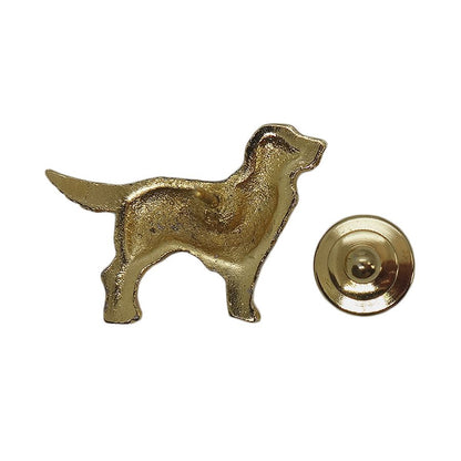 犬 ピンズ 金色 留め具付き