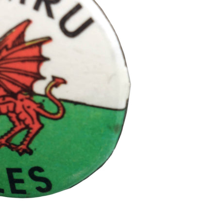 CYMRU WALES ウェールズ レッド・ドラゴン 缶バッジ バッチ