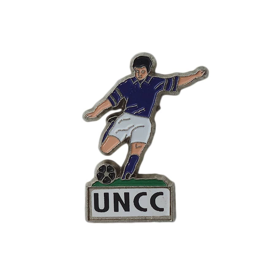 UNCC サッカー ピンズ 留め具付き レトロ フランス ピンバッジ
