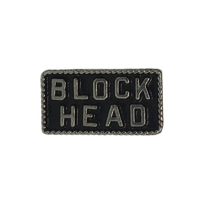 BLOCKHEAD バイカー ピンズ 留め具付き