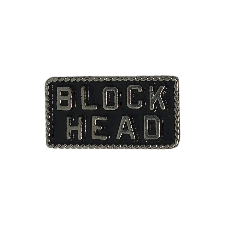BLOCKHEAD バイカー ピンズ 留め具付き