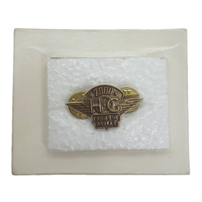 H.O.G. 2000 バイカー ピンズ LADIES ハーレーオーナーズグループ 留め具付き